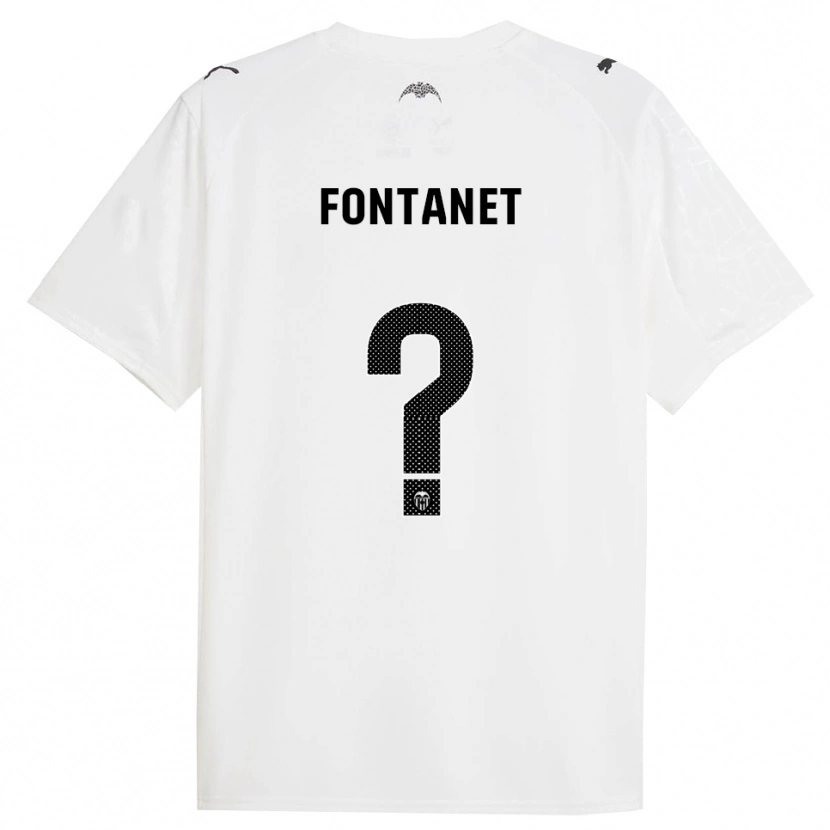 Danxen Women Joel Fontanet #0 White Black Home Jersey 2025/26 T-Shirt