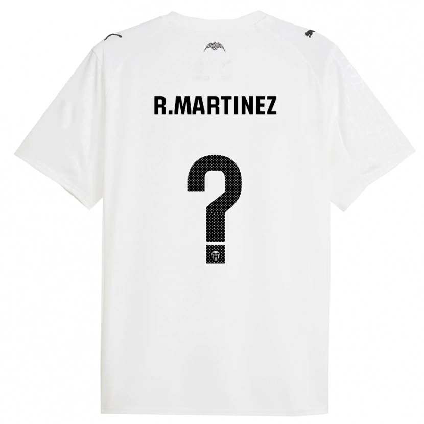 Danxen Women Rubén Martinez #0 White Black Home Jersey 2025/26 T-Shirt