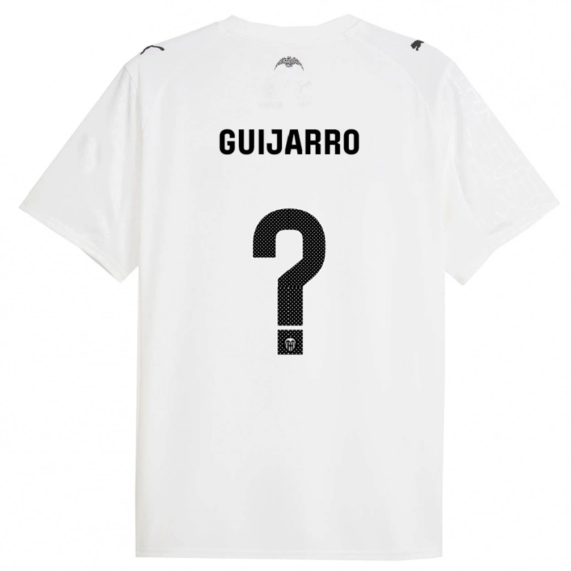 Danxen Women Hugo Guijarro #0 White Black Home Jersey 2025/26 T-Shirt