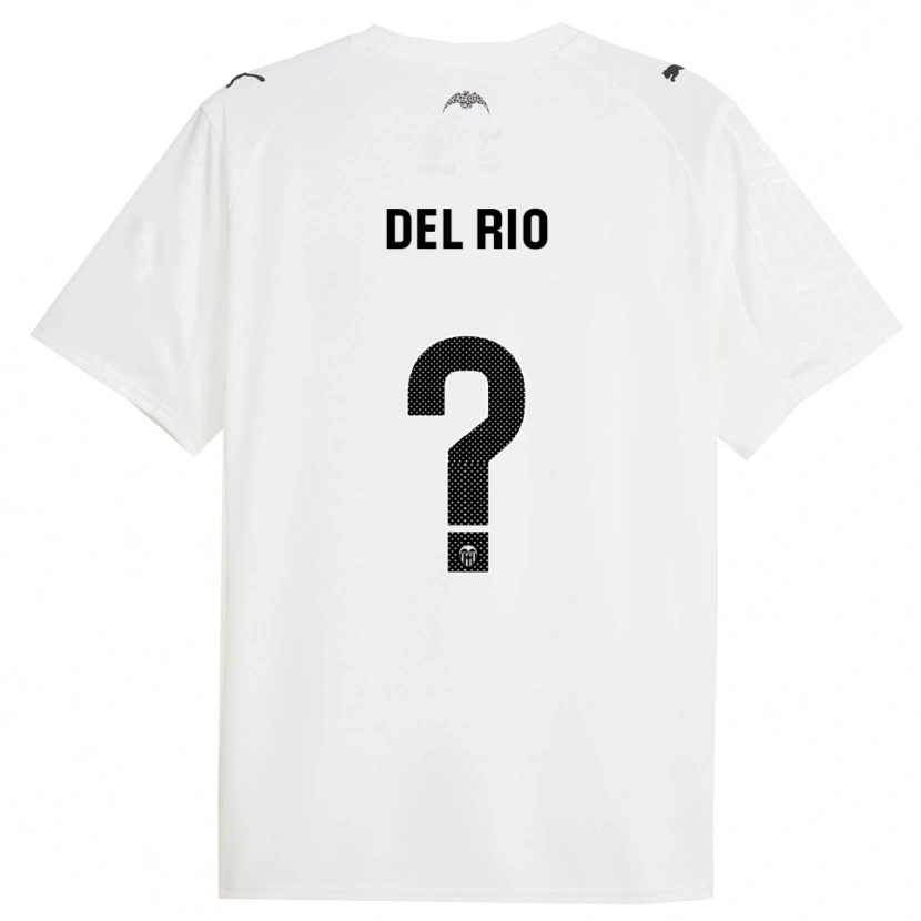 Danxen Women Santiago Del Rio #0 White Black Home Jersey 2025/26 T-Shirt