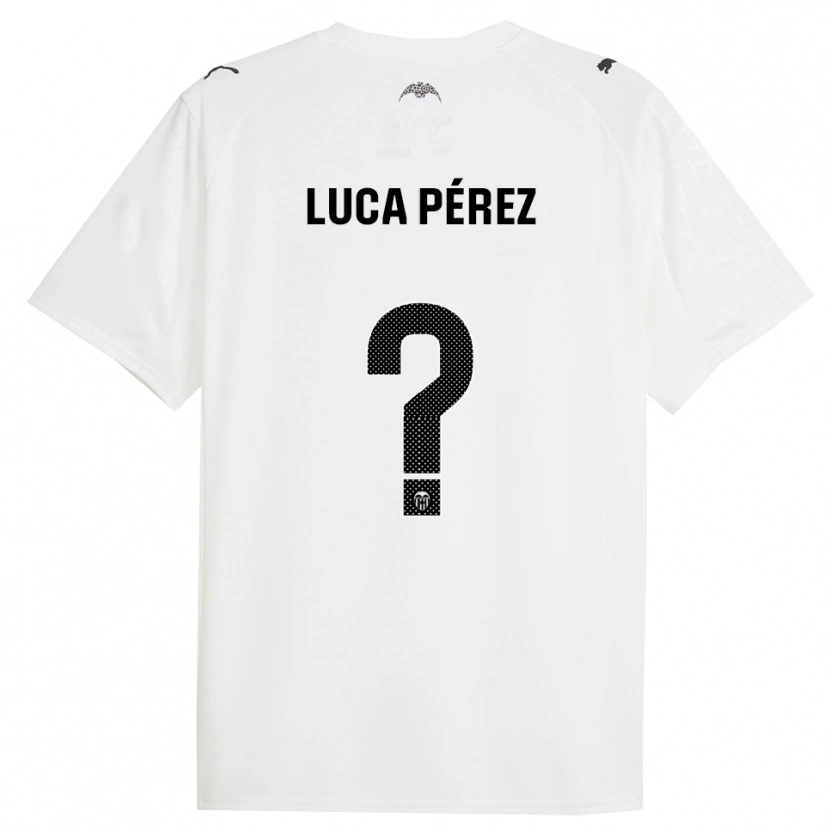 Danxen Women Simón Luca Pérez #0 White Black Home Jersey 2025/26 T-Shirt
