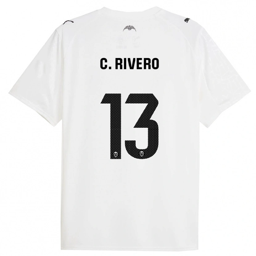 Danxen Women Cristian Rivero #13 White Black Home Jersey 2025/26 T-Shirt
