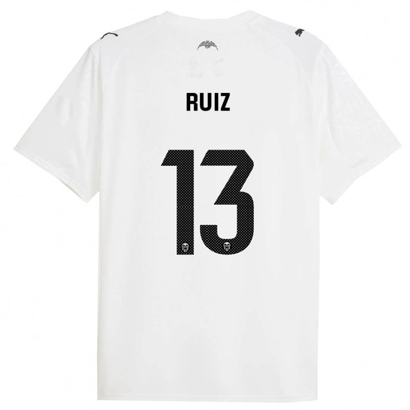 Danxen Women Nil Ruiz #13 White Black Home Jersey 2025/26 T-Shirt