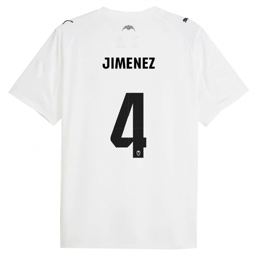 Danxen Women Maria Jimenez #4 White Black Home Jersey 2025/26 T-Shirt