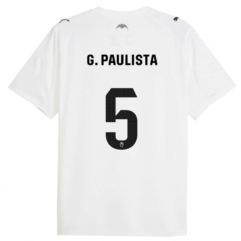 Danxen Women Gabriel Paulista #5 White Black Home Jersey 2025/26 T-Shirt
