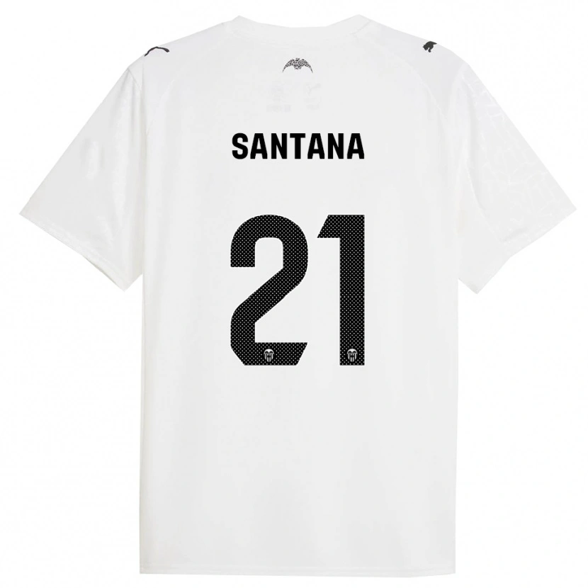 Danxen Women Ismael Santana #21 White Black Home Jersey 2025/26 T-Shirt