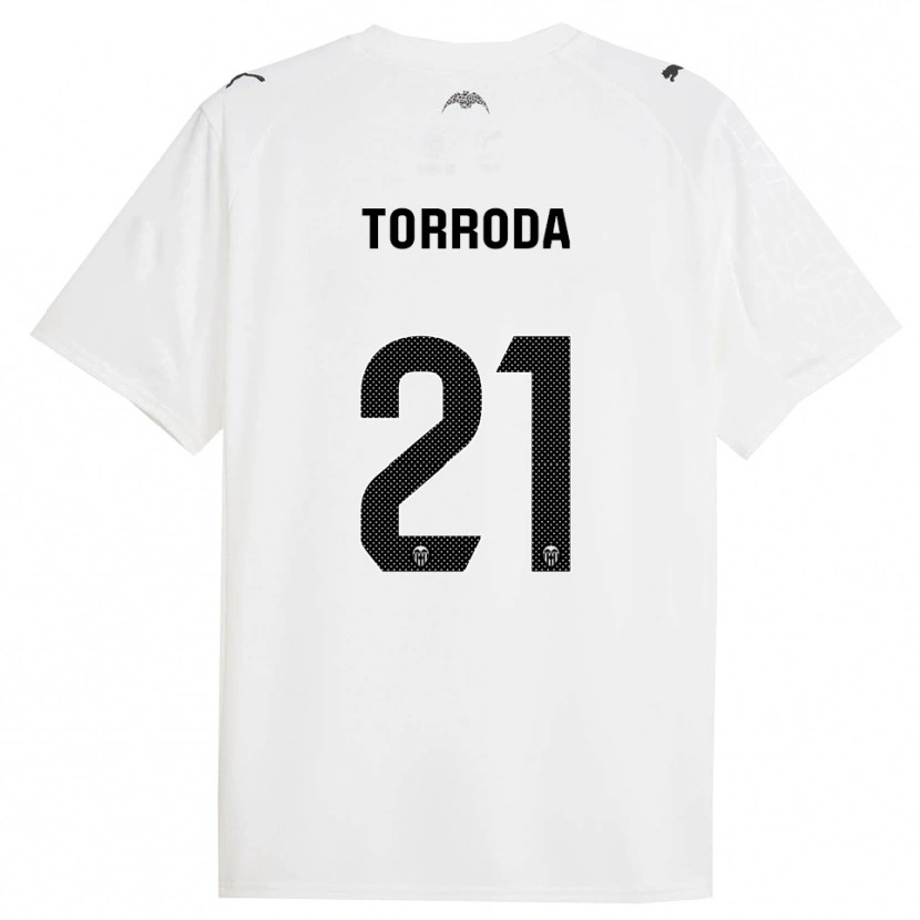 Danxen Women Anna Torroda #21 White Black Home Jersey 2025/26 T-Shirt