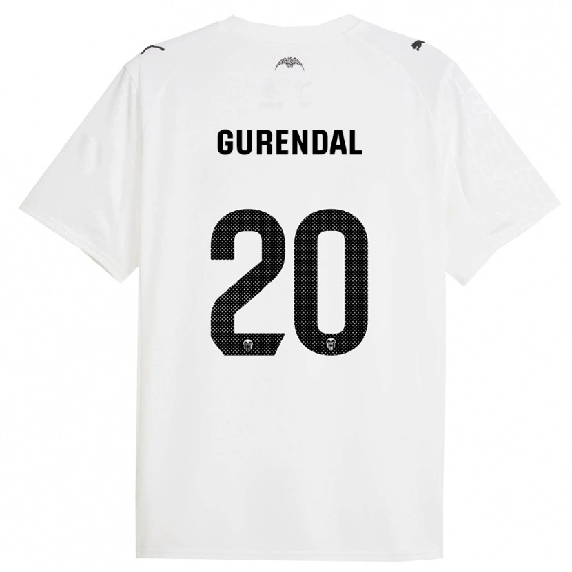 Danxen Women Alexander Gurendal #20 White Black Home Jersey 2025/26 T-Shirt
