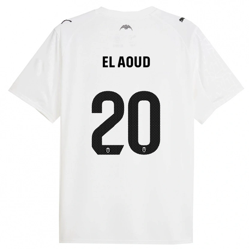 Danxen Women Ismail El Aoud #20 White Black Home Jersey 2025/26 T-Shirt