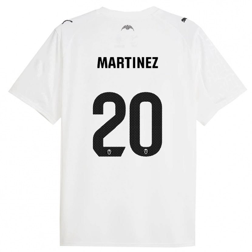 Danxen Women Asun Martínez #20 White Black Home Jersey 2025/26 T-Shirt