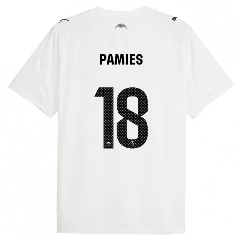 Danxen Women Javi Pamies #18 White Black Home Jersey 2025/26 T-Shirt