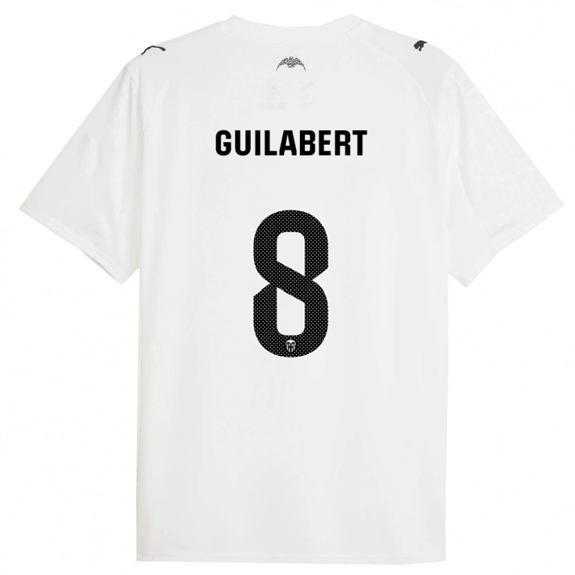 Danxen Women Mario Guilabert #8 White Black Home Jersey 2025/26 T-Shirt