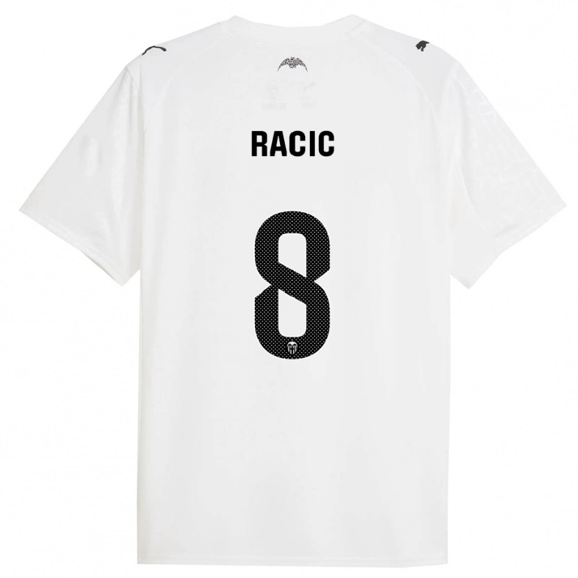 Danxen Women Uros Racic #8 White Black Home Jersey 2025/26 T-Shirt