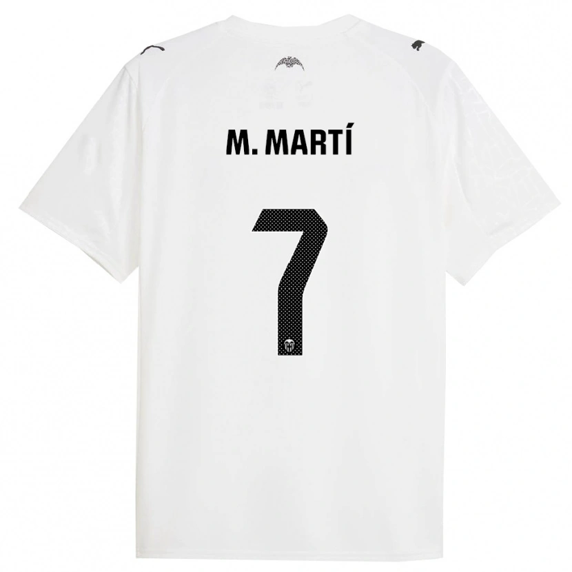 Danxen Women Marina Martí Serna #7 White Black Home Jersey 2025/26 T-Shirt