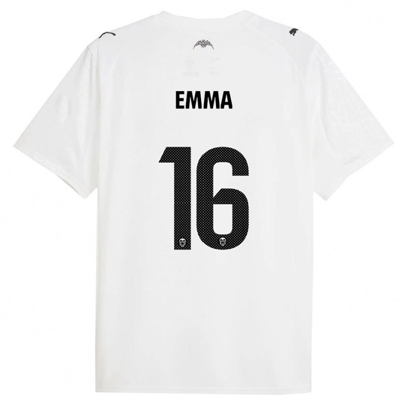Danxen Women Emma Martín Queralt #16 White Black Home Jersey 2025/26 T-Shirt