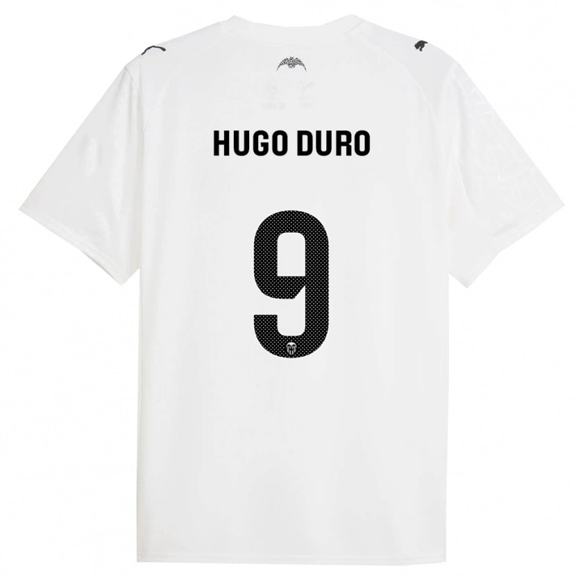 Danxen Women Hugo Duro #9 White Black Home Jersey 2025/26 T-Shirt