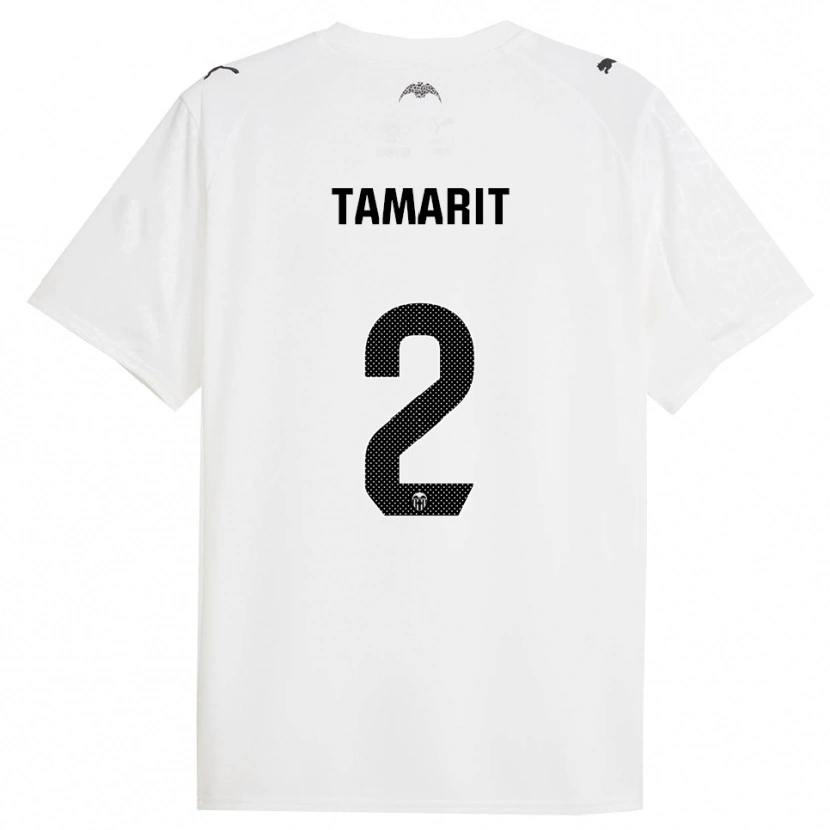 Danxen Women Sara Tamarit Verdeguer #2 White Black Home Jersey 2025/26 T-Shirt