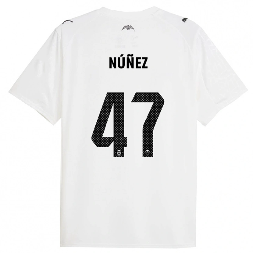 Danxen Women Lucas Núñez #47 White Black Home Jersey 2025/26 T-Shirt
