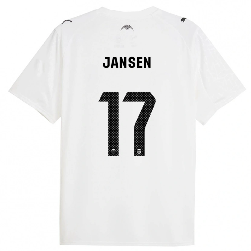 Danxen Women Ellen Jansen #17 White Black Home Jersey 2025/26 T-Shirt