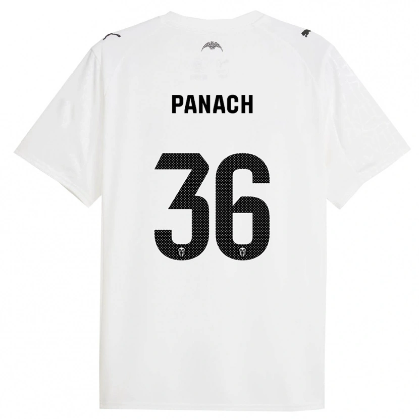 Danxen Women Alejandro Panach #36 White Black Home Jersey 2025/26 T-Shirt
