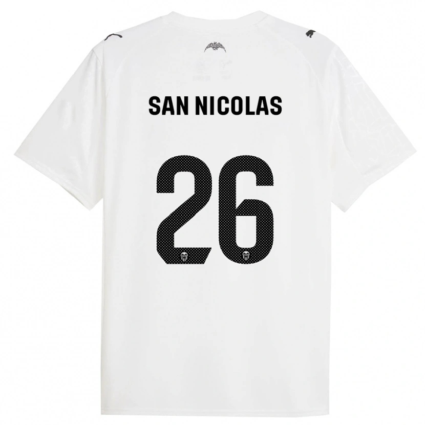 Danxen Women Olga San Nicolas #26 White Black Home Jersey 2025/26 T-Shirt