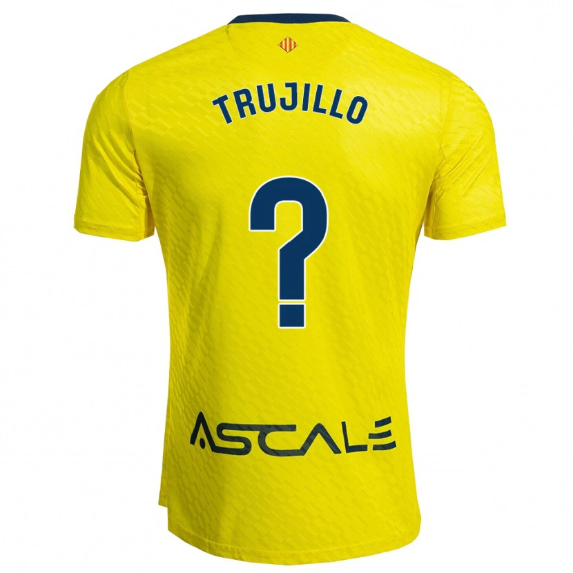 Danxen Women Jairo Trujillo #0 Yellow Navy Home Jersey 2025/26 T-Shirt