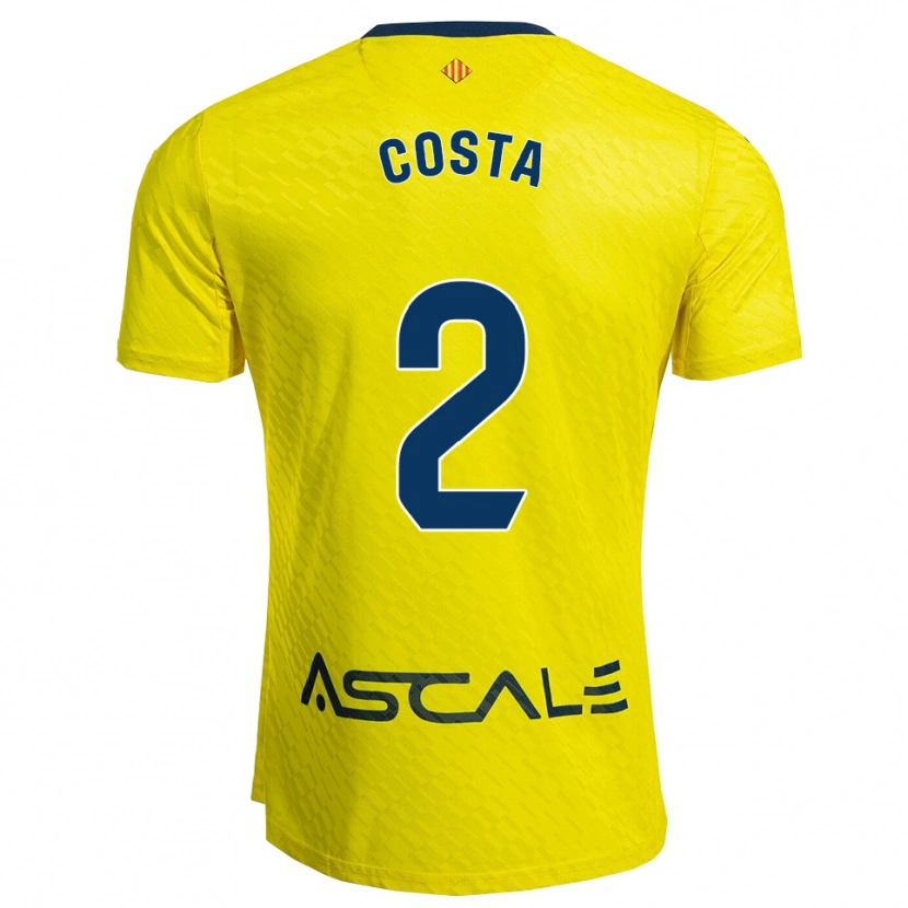 Danxen Women Logan Costa #2 Yellow Navy Home Jersey 2025/26 T-Shirt