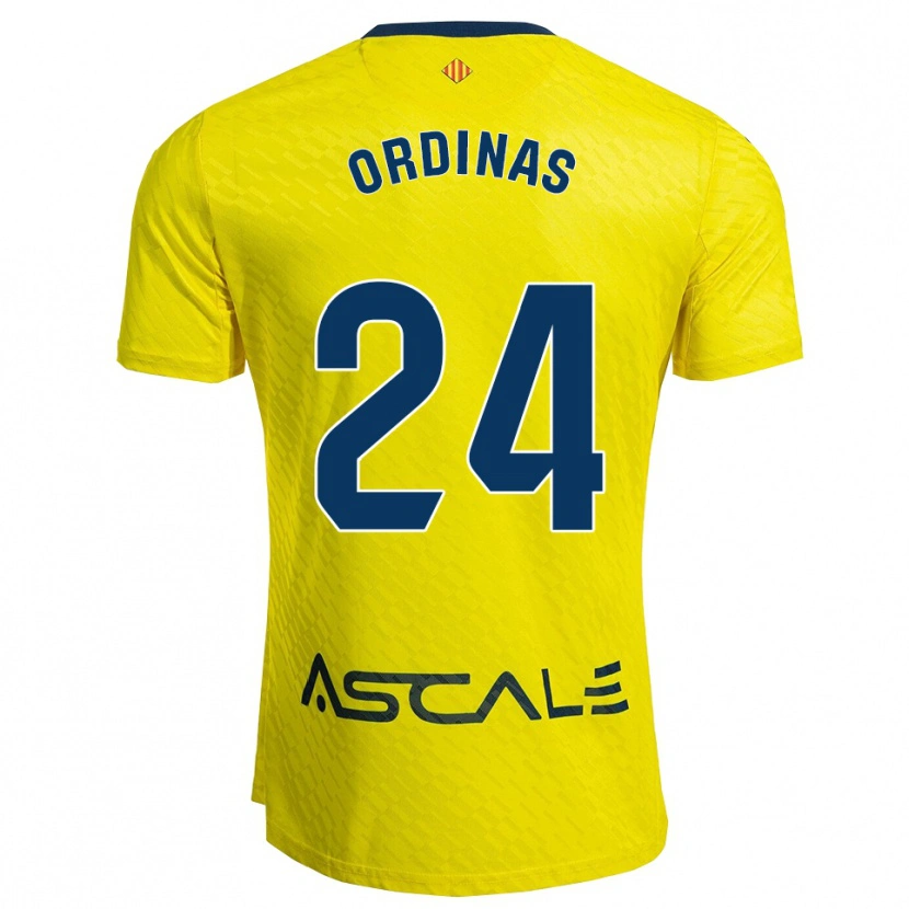 Danxen Women Andreu Ordinas #24 Yellow Navy Home Jersey 2025/26 T-Shirt