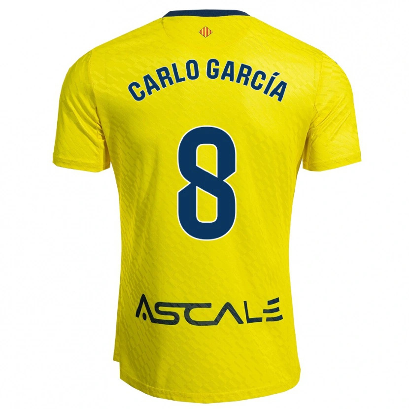Danxen Women Carlo García #8 Yellow Navy Home Jersey 2025/26 T-Shirt