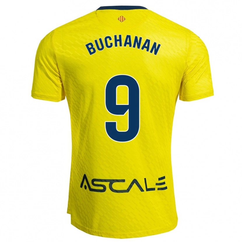 Danxen Women Tajon Buchanan #9 Yellow Navy Home Jersey 2025/26 T-Shirt