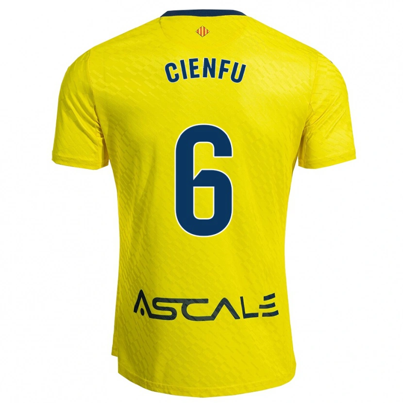 Danxen Women María Cienfuegos Baragaño #6 Yellow Navy Home Jersey 2025/26 T-Shirt