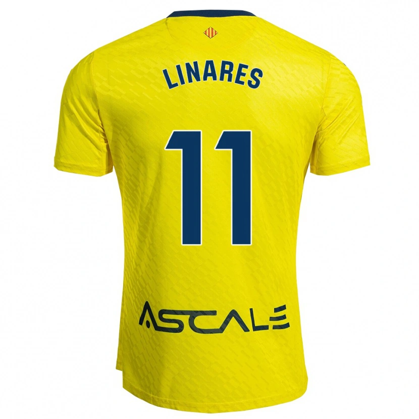 Danxen Women Mario Linares #11 Yellow Navy Home Jersey 2025/26 T-Shirt