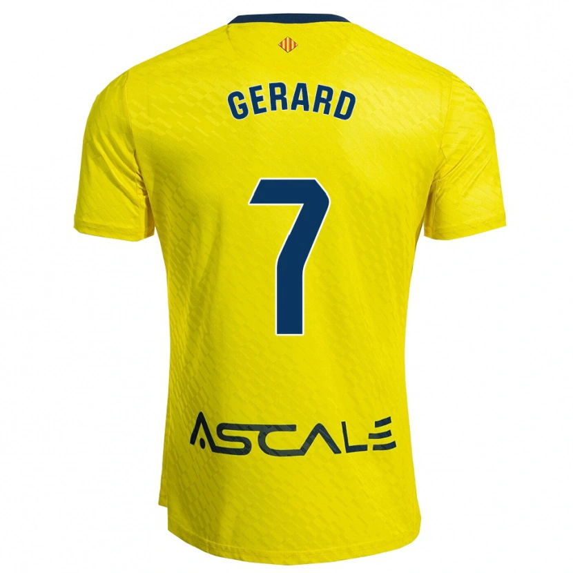Danxen Women Gerard Moreno #7 Yellow Navy Home Jersey 2025/26 T-Shirt
