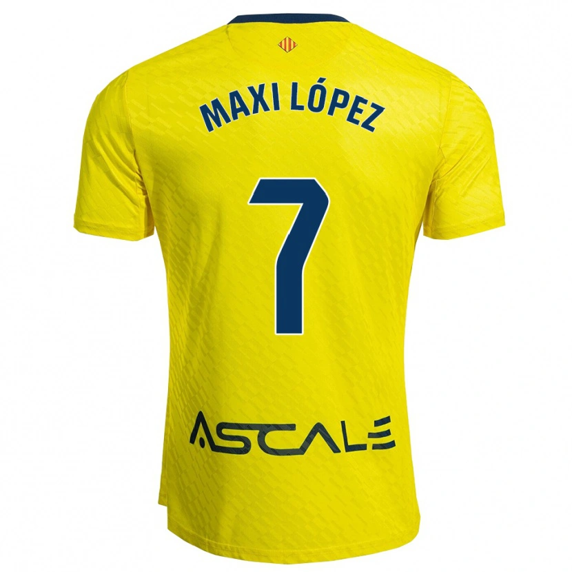 Danxen Women Maxi López #7 Yellow Navy Home Jersey 2025/26 T-Shirt