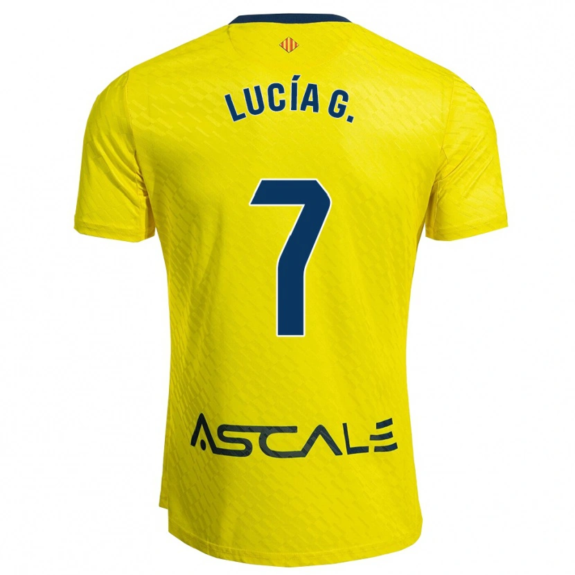 Danxen Women Lucía Gómez García #7 Yellow Navy Home Jersey 2025/26 T-Shirt