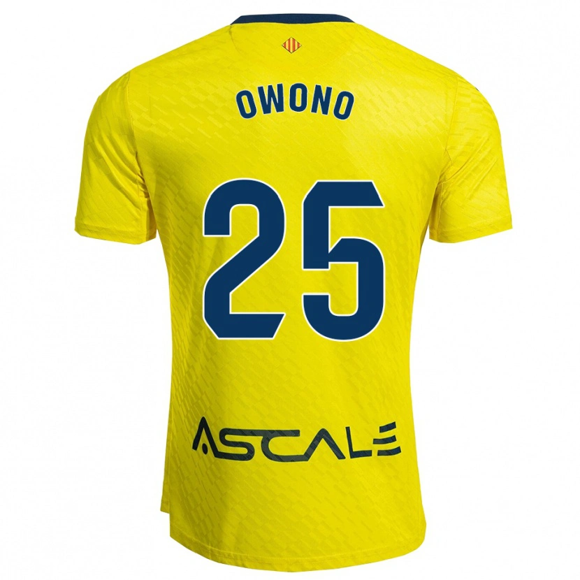 Danxen Women Roberto Owono #25 Yellow Navy Home Jersey 2025/26 T-Shirt