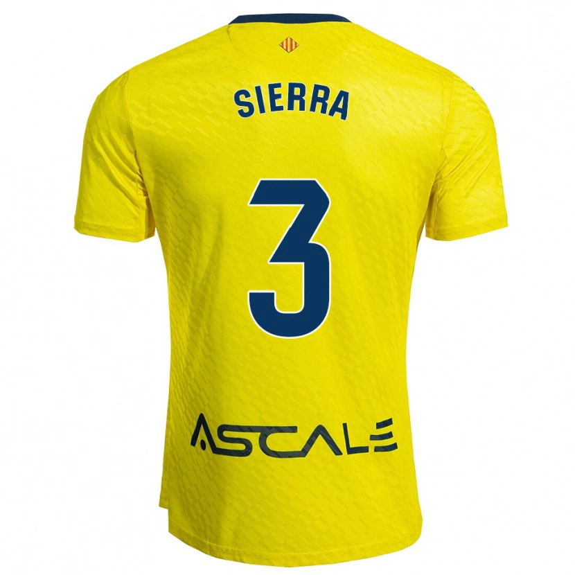 Danxen Women Ismael Sierra #3 Yellow Navy Home Jersey 2025/26 T-Shirt