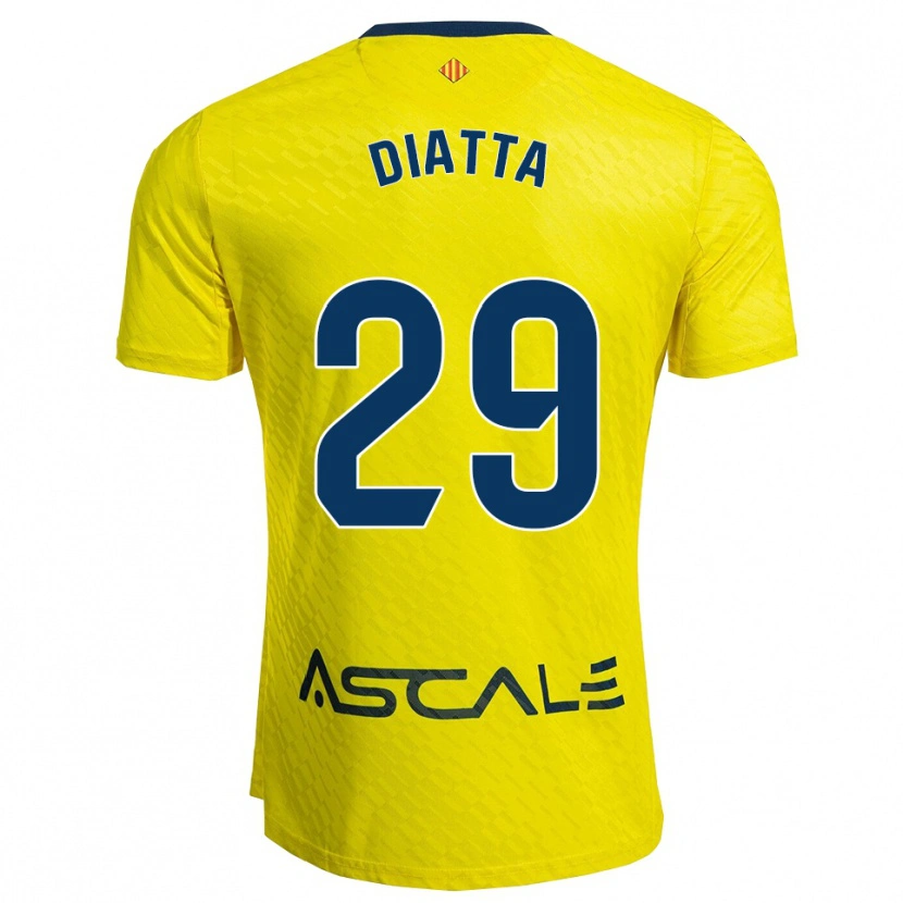 Danxen Women Alassane Diatta #29 Yellow Navy Home Jersey 2025/26 T-Shirt