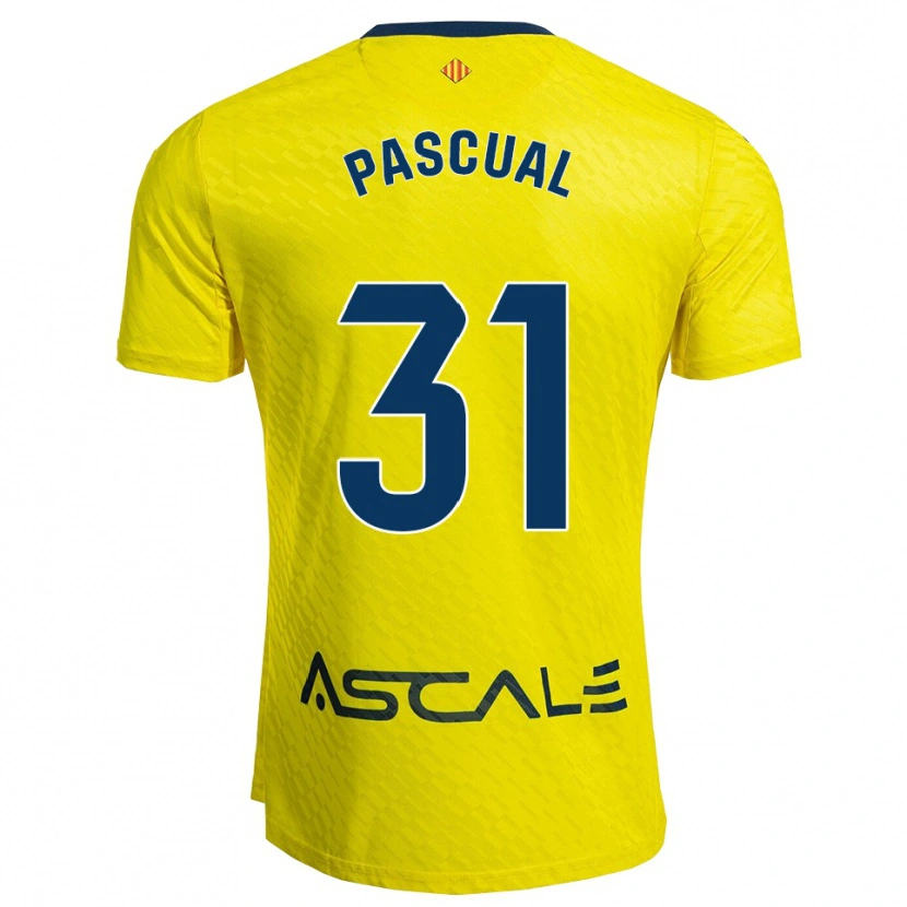 Danxen Women Pablo Pascual #31 Yellow Navy Home Jersey 2025/26 T-Shirt