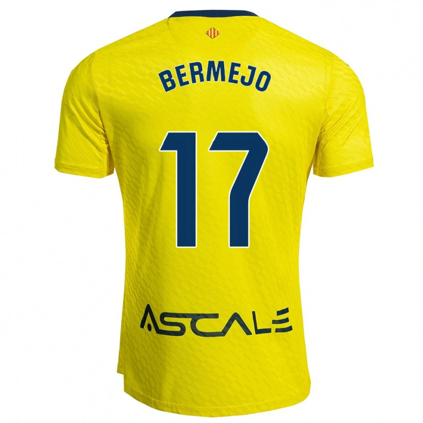 Danxen Women Celso Bermejo #17 Yellow Navy Home Jersey 2025/26 T-Shirt
