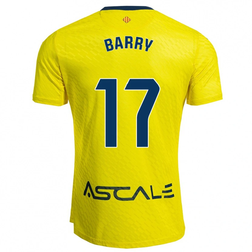 Danxen Women Mahamoud Barry #17 Yellow Navy Home Jersey 2025/26 T-Shirt