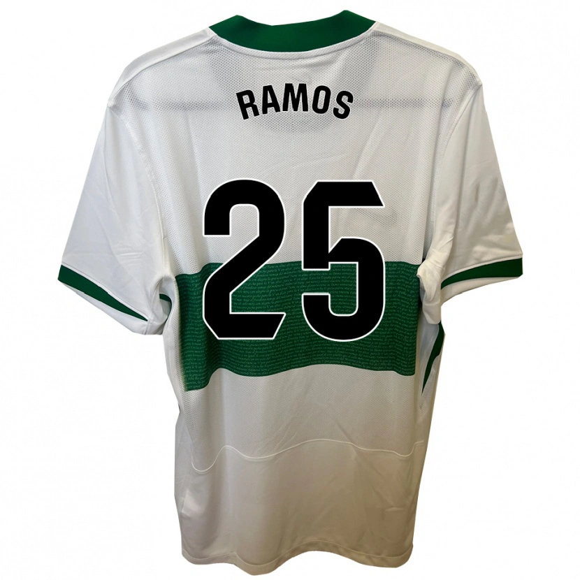 Danxen Women Alejandro Ramos #25 White Green Home Jersey 2025/26 T-Shirt