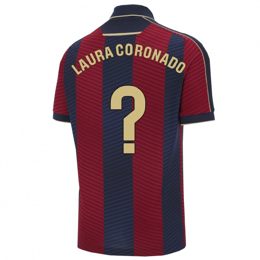 Danxen Women Laura Coronado Vilchez #0 Red Navy Home Jersey 2025/26 T-Shirt