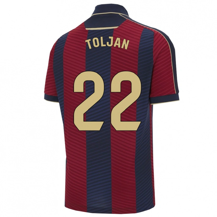 Danxen Women Jeremy Toljan #22 Red Navy Home Jersey 2025/26 T-Shirt
