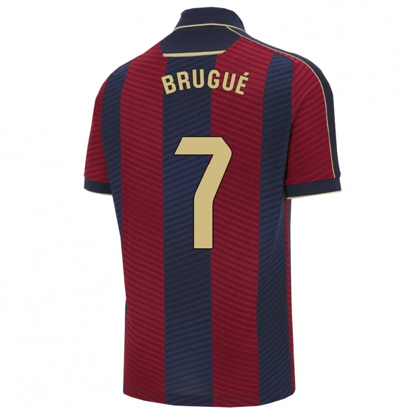 Danxen Women Roger Brugué #7 Red Navy Home Jersey 2025/26 T-Shirt