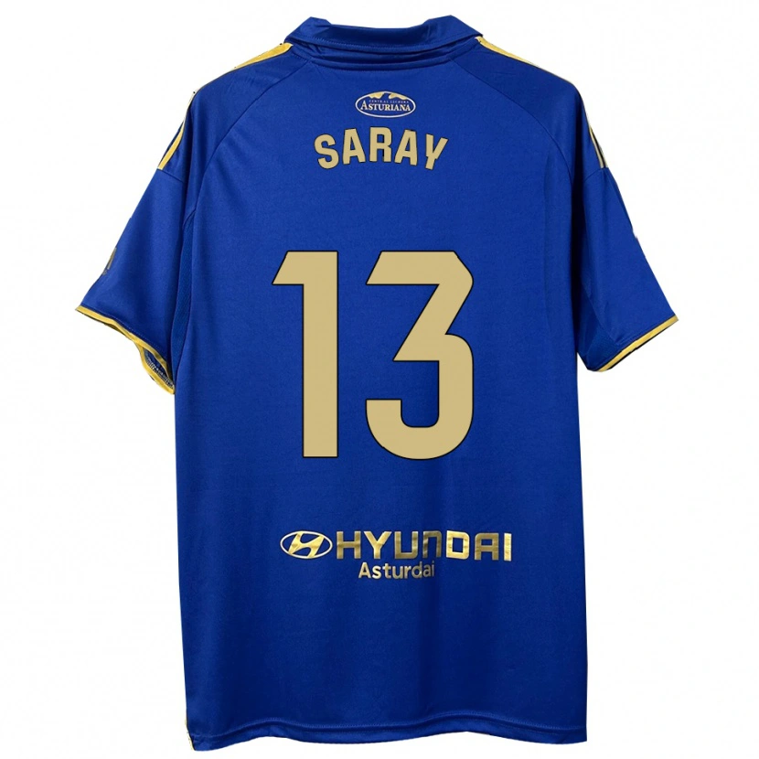 Danxen Women Saray Vázquez Alonso #13 Blue Gold Home Jersey 2025/26 T-Shirt