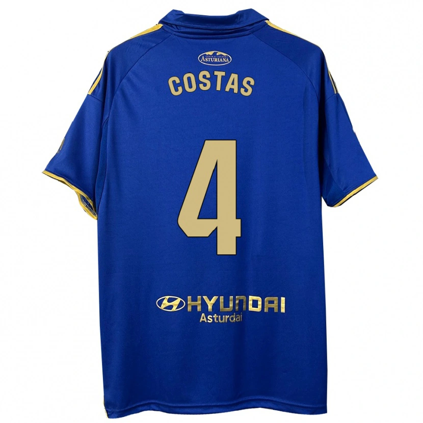 Danxen Women David Costas #4 Blue Gold Home Jersey 2025/26 T-Shirt