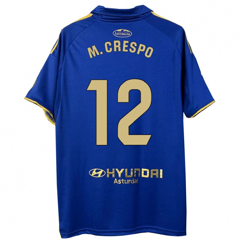 Danxen Women Marina Crespo Iglesias #12 Blue Gold Home Jersey 2025/26 T-Shirt