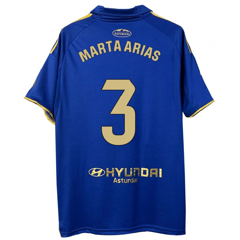 Danxen Women Marta Arias #3 Blue Gold Home Jersey 2025/26 T-Shirt