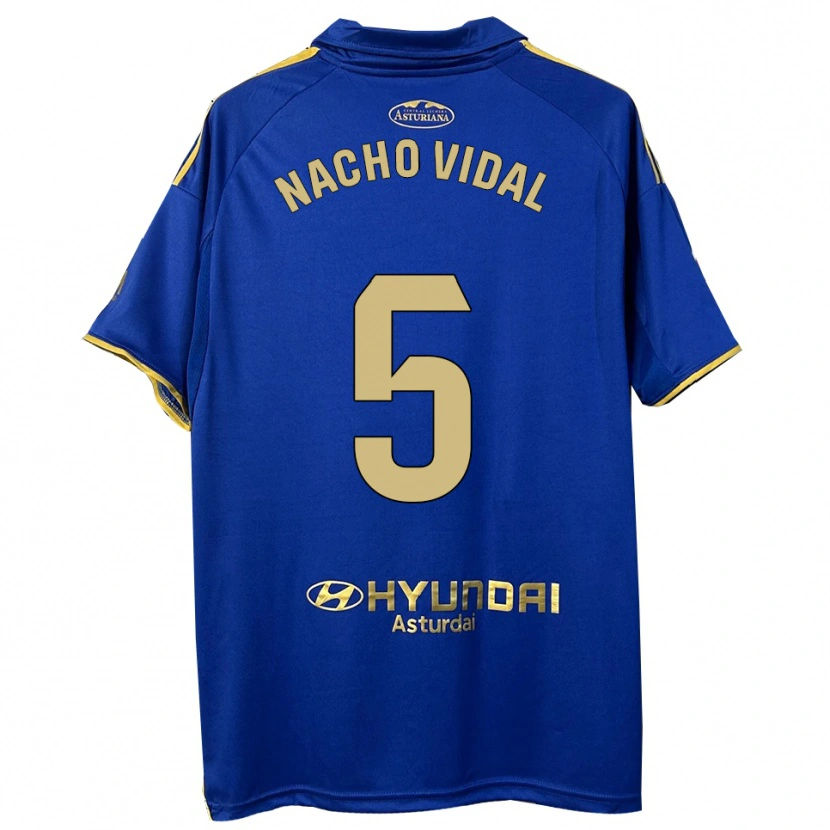 Danxen Women Nacho Vidal #5 Blue Gold Home Jersey 2025/26 T-Shirt
